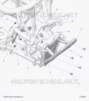 CHASSIS, FRONT GEARCASE AND PARACHOQUES DELANTERA