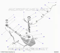 SISTEMA DE COMBUSTIBLE, FUEL TANK ASM.