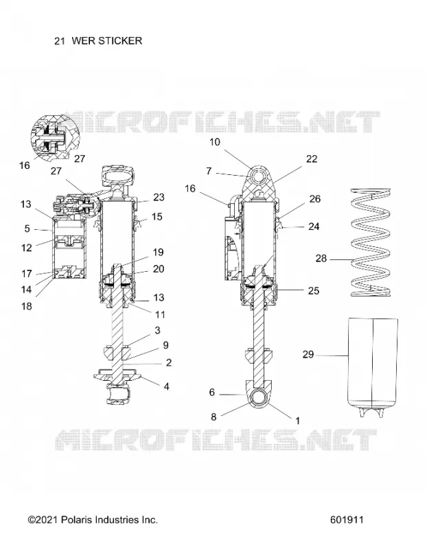 SUSPENSION, CHOQUE FRONTAL TRACK