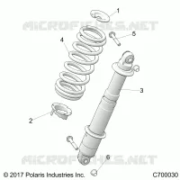SUSPENSION, REAR MONTAJE DE DESCARGA