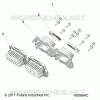 ENGINE, REED VALVE AND ACELERADOR BODY ADAPTOR