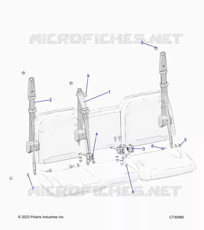 ASIENTO BELT MOUNTING