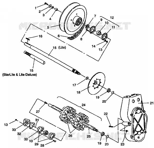 TREN ASSEMBLY LITE/0933433,STARLITE/0933427 and  LITE DELUXE/0933431 (4922972297015A)