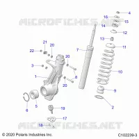 SUSPENSION, PUNTAL DELANTERO