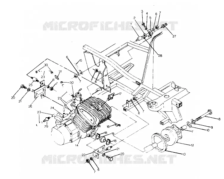 MONTAJE DEL MOTOR BIG BOSS 4X6 (4919801980006A)