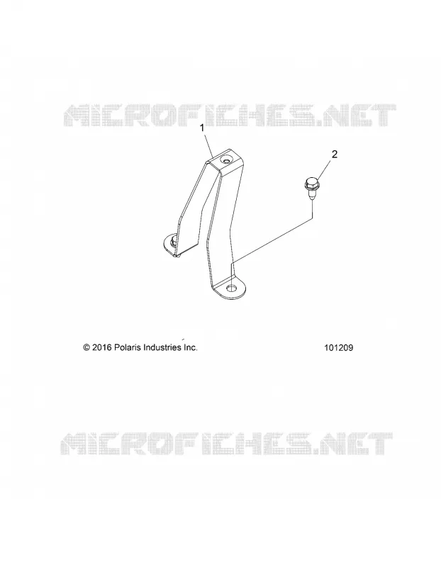 CHASIS, FUEL TANK SUPPORT BRACKET -A19SDA57R1/SDE57R1 (101209)