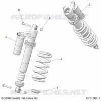 SUSPENSION, CHOQUE FRONTAL MOUNTING