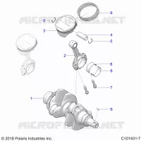 ENGINE, CIGUEÑAL AND PISTON