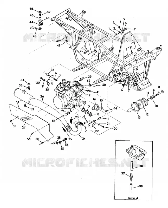 MOTOR/SOPORTE ESCAPE 350 4X4