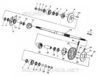 Conjunto de accionamiento MEDIO 6X6 350L W938739 (4924062406024A)