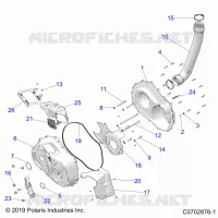 DRIVE TRAIN, TAPA DEL EMBRAGUE AND DUCTING