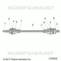 TREN, FRONT HALF SHAFT