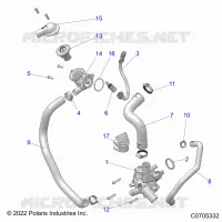 MOTOR, WATERPUMP AND BYPASS