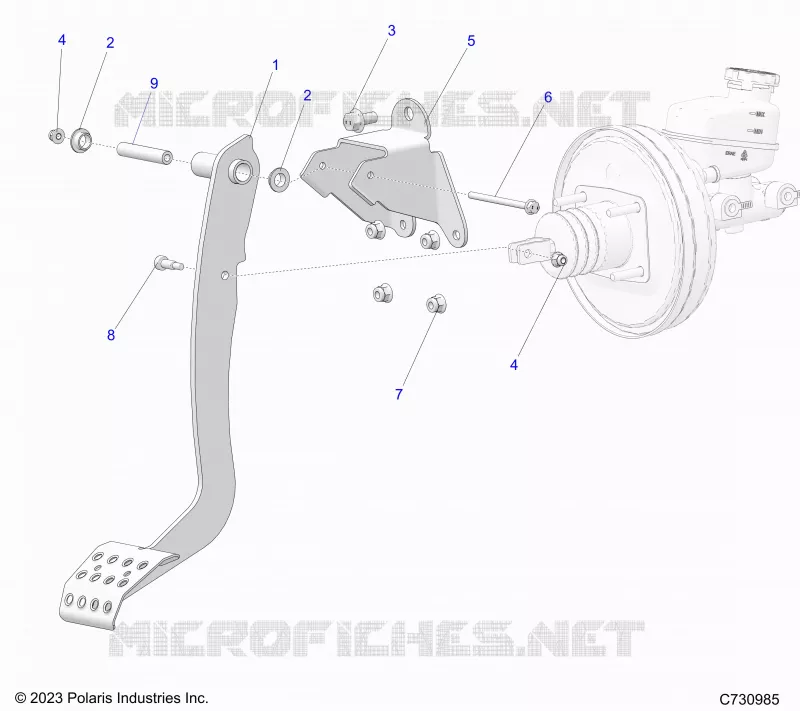 FRENOS, FOOT PEDAL