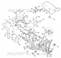 TRASERO CABINA Y ASIENTO  XPLORER 500 W97CD50A (4941354135A005)