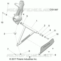 SUSPENSION, A-ARM AND PUNTAL MOUNTING