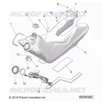 SISTEMA DE COMBUSTIBLE, FUEL TANK ASM.