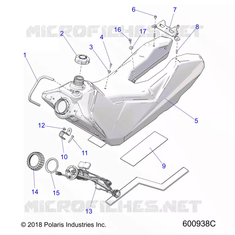 SISTEMA DE COMBUSTIBLE, FUEL TANK ASM.