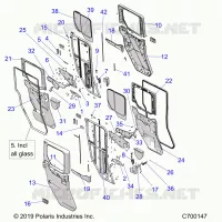 PUERTAS, REAR, CRANK