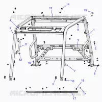 CHASSIS, CAB BASTIDOR