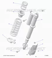 SUSPENSION, REAR MONTAJE DE DESCARGA, STANDARD/PREMIUM