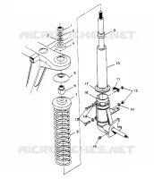 montaje del puntal  2X4 300 W957530 (4930053005B002)