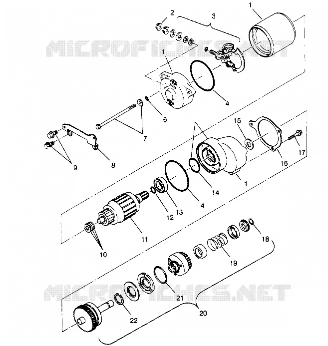 MOTOR DE ARRANQUE Sport 400L W958540 (4930133013D001)