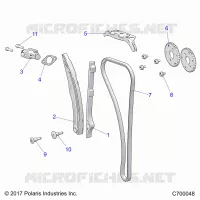 LA CADENA DE LEVAS AND TENSIONER