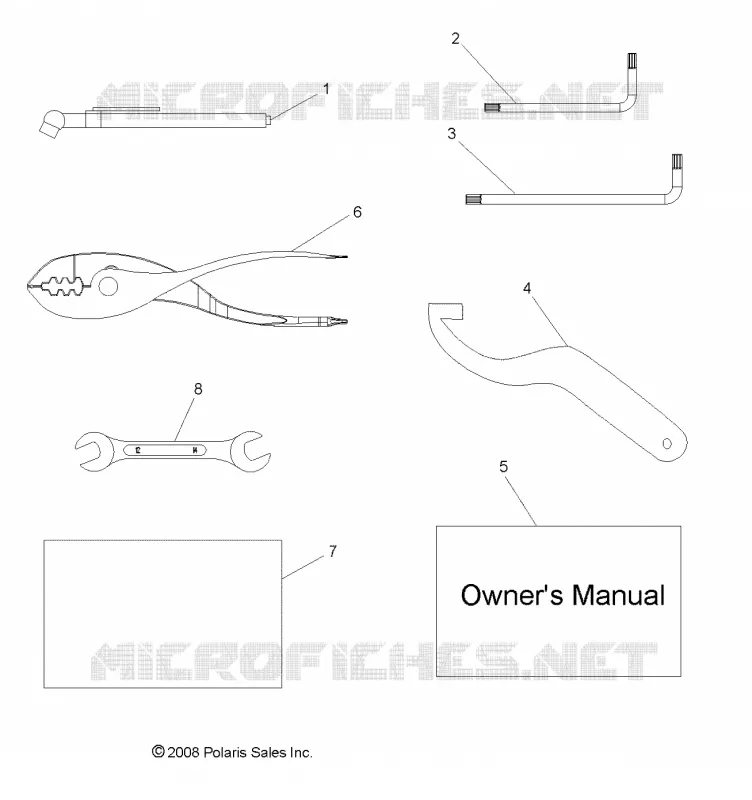REFERENCES, KIT DE HERRAMIENTA and EL MANUAL DEL PROPIETARIOS