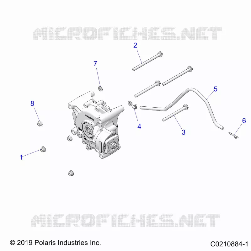 TREN, GEARCASE MOUNTING, REAR