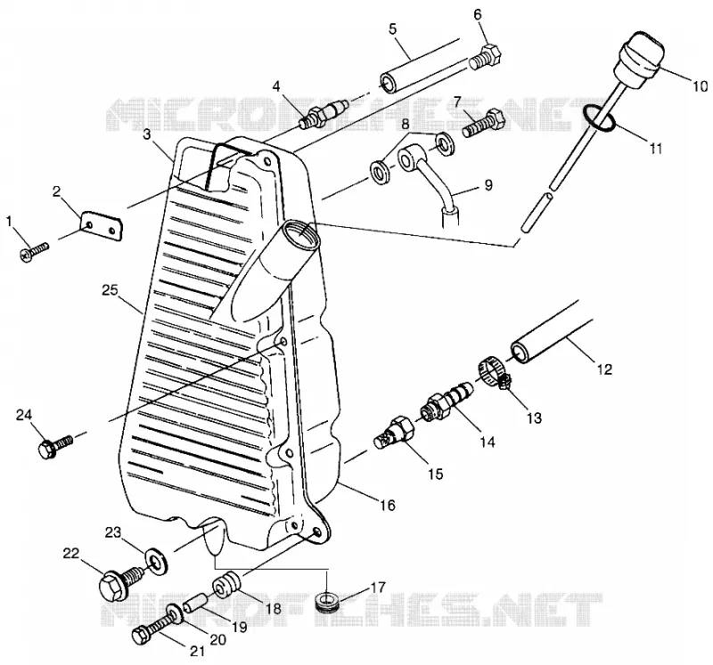 TANQUE DE ACEITE  Scrambler 500 W97BC50A (4943074307A014)