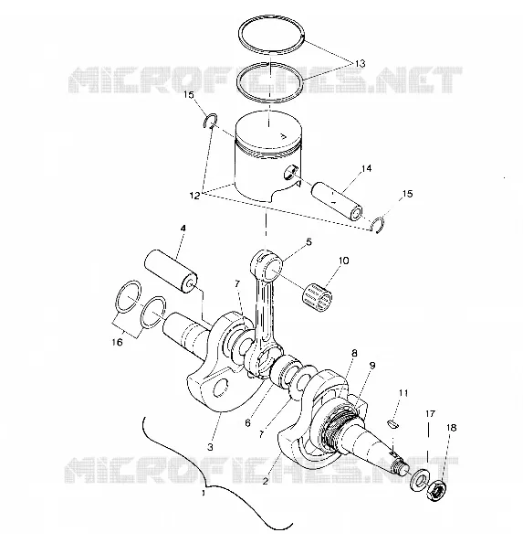 CIGUEÑAL AND PISTON ASSEMBLY (4914781478032A)