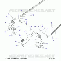 CHASSIS, PROTECCIÃ³N DEL EMBRAGUE, FOOTRESTS, TUNNEL GRIPS