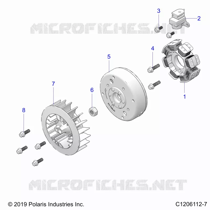 ENGINE, STATOR AND FLYRUEDA