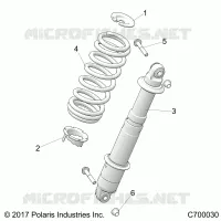 SUSPENSION, REAR MONTAJE DE DESCARGA