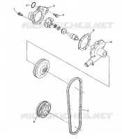 BOMBA DE AGUA 500 INDY 0982764(A)(B) and EUROPEAN 500 INDY E982764A (4942104210C010)