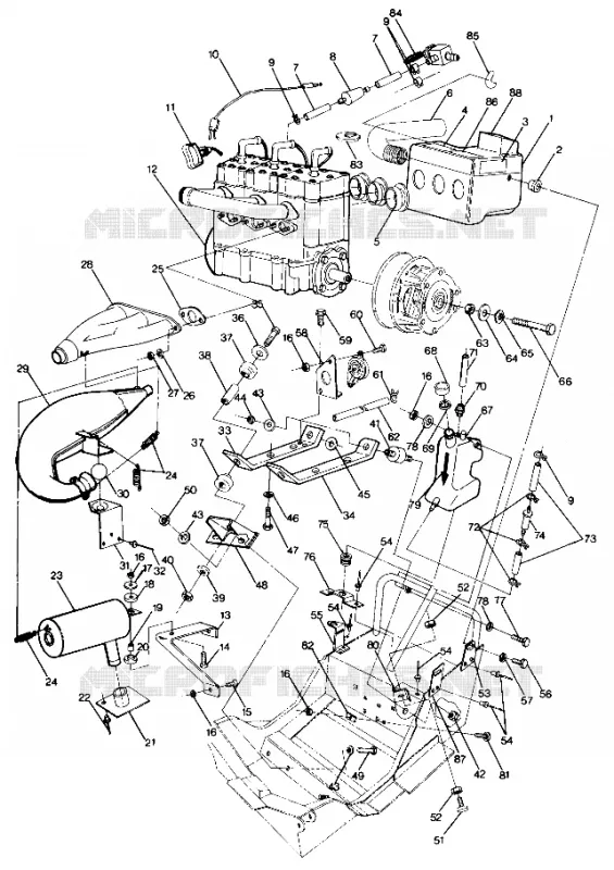MONTAJE DEL MOTOR 600 (4912701270021A)