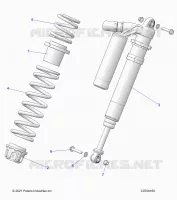 SUSPENSION, CHOQUE FRONTAL MOUNTING, DELUXE
