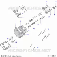 ENGINE, CULATA, CAMS AND VALVES