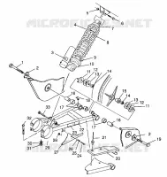 El balanceo del brazo y CHOQUE Scrambler W967840 (4935823582B014)