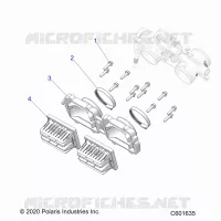 ENGINE, REED VALVE AND CUERPO DE MARIPOSA ADAPTOR