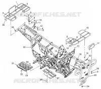 PARACHOQUES / TRANSPORTIN MOUNTING MAGNUM 4X4 W97AC42A, SWEDISH MAGNUM 4X4 S97AC42E AND N (4940834083A007)