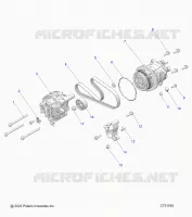 ENGINE, ALTERNADOR AND COMPRESSOR