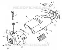 ASIENTO Y TANQUE DE GAS 600 XCR 0961676 and EUROPEAN 600 XCR E961676 (4932123212A006)