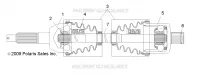 DRIVE TRAIN, TRASERO DEL EJE DE TRANSMISION