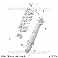 SUSPENSION, REAR MONTAJE DE DESCARGA