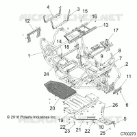 CHASSIS, MARCO PRINCIPAL AND SKID PLATES