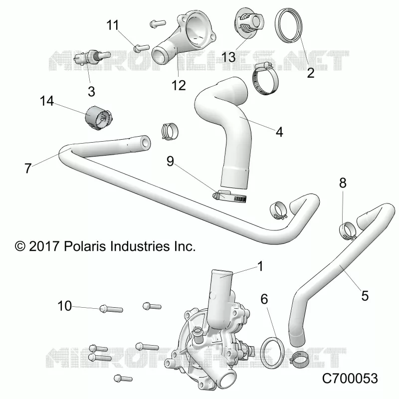 MOTOR, WATERPUMP AND BYPASS