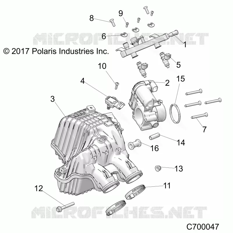 ENGINE, TOMA DE AIRE MANIFOLD