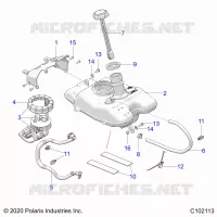 SISTEMA DE COMBUSTIBLE, FUEL TANK ASM.